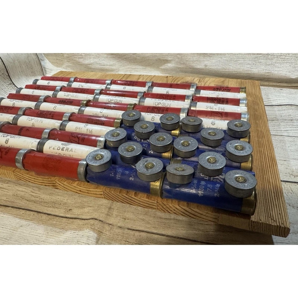 American Flag Shotgun Federal Top Gun Shells Unique Handmade - Picture 7 of 10